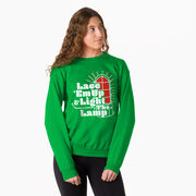Hockey Crewneck Sweatshirt - Lace 'Em Up And Light The Lamp
