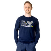Pickleball Tshirt Long Sleeve - Eat. Sleep. Pickleball