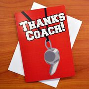 Thanks Coach - MySPORT Card (Coach Whistle Red) - Box Set of 12