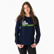 Field Hockey Tshirt Long Sleeve - Eat. Sleep. Field Hockey