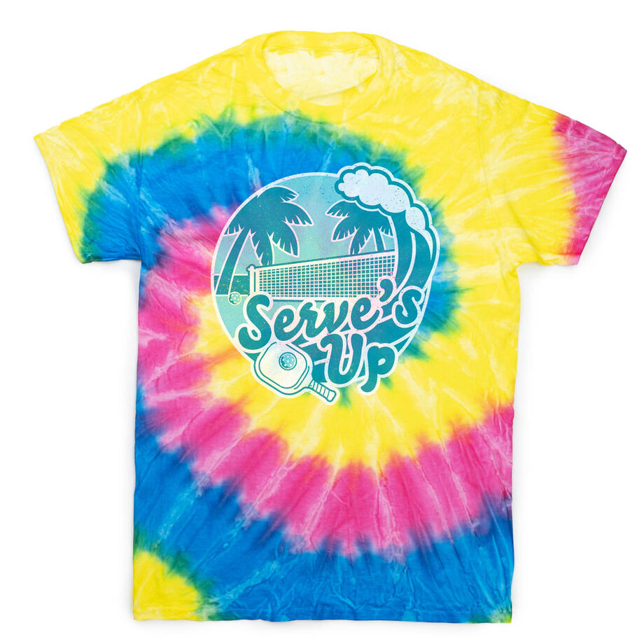 Pickleball Short Sleeve T-Shirt - Serve's Up Tie Dye