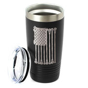 Guys Lacrosse 20 oz. Double Insulated Tumbler - Lax Flag