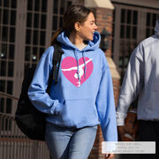 Gymnastics Hooded Sweatshirt - Gymnast Heart