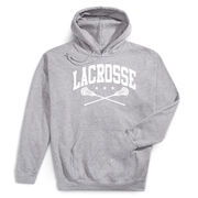 Guys Lacrosse Hooded Sweatshirt - Crossed Sticks