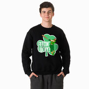 Baseball Crewneck Sweatshirt - Feelin' Lucky Baseball