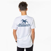 Lacrosse Short Sleeve T-Shirt - Just Chillax'n (Back Design)