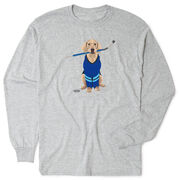Hockey Tshirt Long Sleeve - Puck The Hockey Dog
