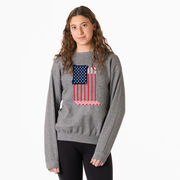 Hockey Crewneck Sweatshirt - American Flag