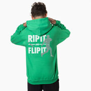 Baseball Hooded Sweatshirt - Rip It Flip It (Back Design)