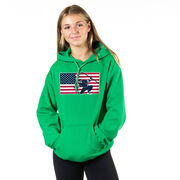 Hockey Hooded Sweatshirt - Patriotic Hockey