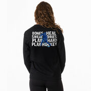 Hockey Tshirt Long Sleeve - Bones Heal Hockey (Back Design) 