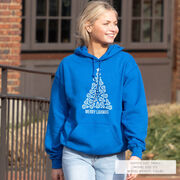 Lacrosse Hooded Sweatshirt - Merry Laxmas Tree