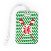 Crew Bag/Luggage Tag - Monogrammed Crossed Oars