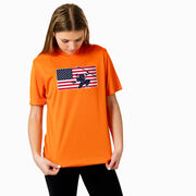 Hockey Short Sleeve Performance Tee - Patriotic Hockey