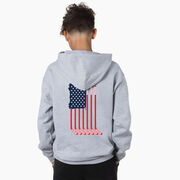 Hockey Hooded Sweatshirt - USA Sticks (Back Design)