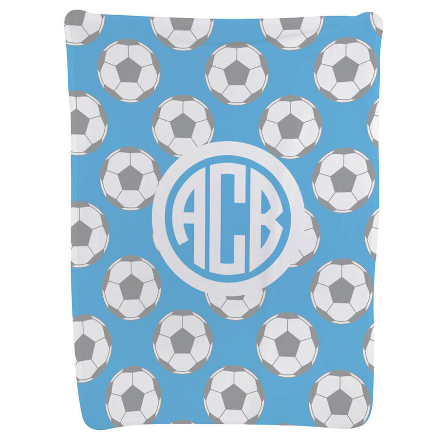 Soccer Baby Blanket - Soccer Pattern