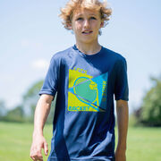 Tennis Short Sleeve Performance Tee - Let's Raise A Racket