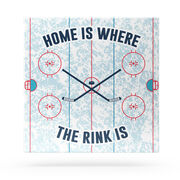 Hockey Canvas Wall Art - Home Is Where The Rink Is
