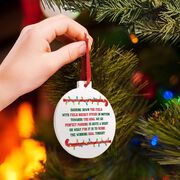 Field Hockey Round Ceramic Ornament - Jingle All the Way