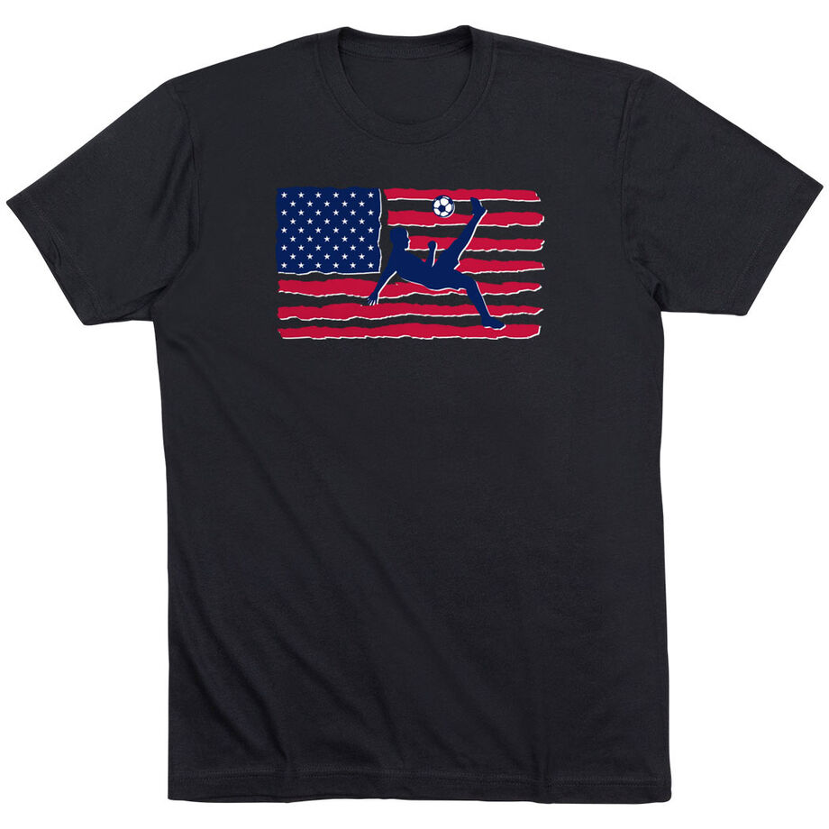 Soccer T-Shirt Short Sleeve - Guys Soccer Land That We Love
