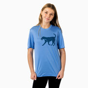 Hockey Short Sleeve Performance Tee - Rocky The Hockey Dog