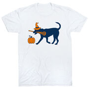 Girls Lacrosse Short Sleeve T-Shirt - Lula Witch Dog