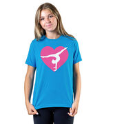 Gymnastics Short Sleeve T-Shirt - Gymnast Heart