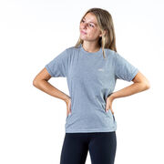 Skiing Short Sleeve T-Shirt - I'm Difficult (Back Design)