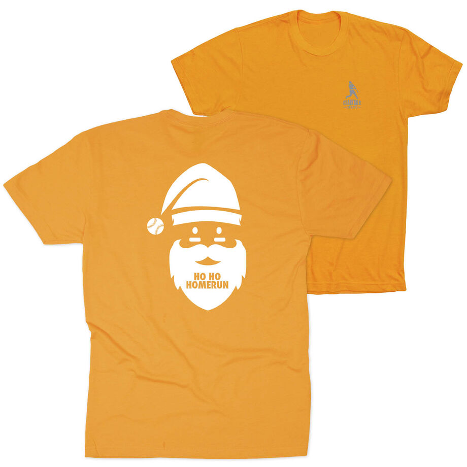 Baseball Short Sleeve T-Shirt - Ho Ho Homerun (Back Design)
