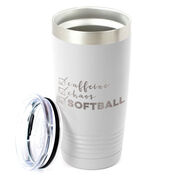 Softball 20oz. Double Insulated Tumbler - Caffeine, Chaos and Softball