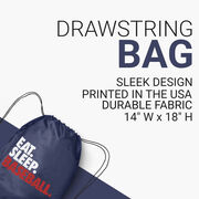 Baseball Drawstring Backpack Eat. Sleep. Baseball.