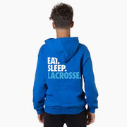 Lacrosse Hooded Sweatshirt - Eat. Sleep. Lacrosse. (Back Design)