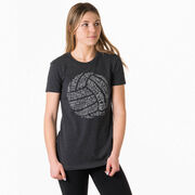 Volleyball Women's Everyday Tee - Volleyball Words