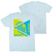 Tennis Short Sleeve T-Shirt - Let's Raise A Racket (Back Design)