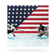 Hockey Canvas Wall Art - Patriotic Hockey
