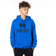 Skiing Hooded Sweatshirt - I'm Difficult