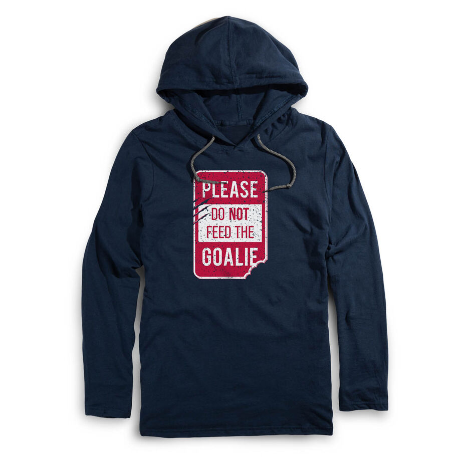 Men's Lightweight Hoodie - Don’t Feed The Goalie