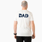 Baseball Short Sleeve T-Shirt - Baseball Dad Silhouette (Back Design)