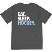 Hockey Short Sleeve Performance Tee - Eat. Sleep. Hockey.