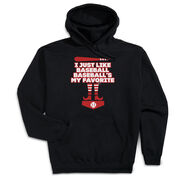 Baseball Hooded Sweatshirt - Baseball's My Favorite