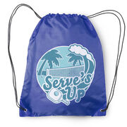 Pickleball Drawstring Backpack - Serve's Up