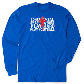 Football Tshirt Long Sleeve - Bones Saying