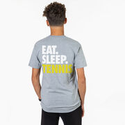 Tennis Short Sleeve T-Shirt - Eat. Sleep. Tennis. (Back Design)