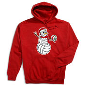Volleyball Hooded Sweatshirt - Serving Holiday Cheer