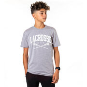 Guys Lacrosse Short Sleeve T-Shirt - Crossed Sticks