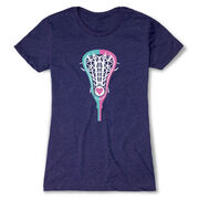 Girls Lacrosse Women's Everyday Tee - Lacrosse Stick Heart