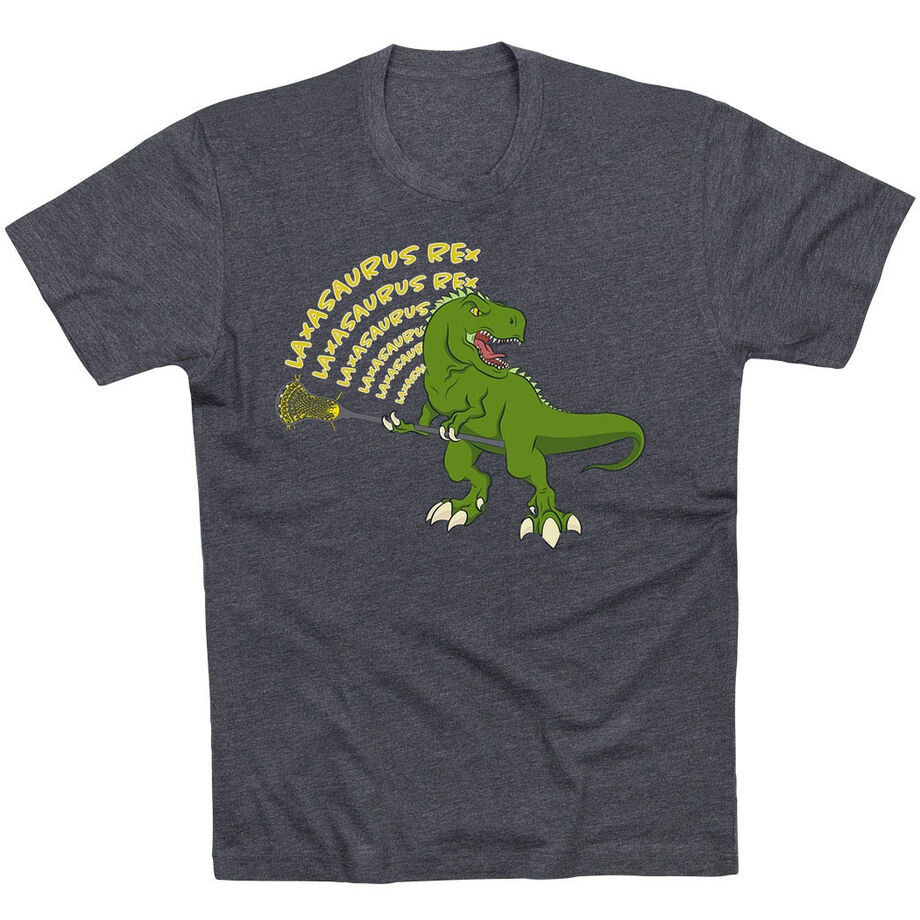 Guys Lacrosse Short Sleeve T-Shirt - Laxasaurus Rex