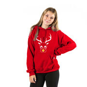 Softball Hooded Sweatshirt - Softball Reindeer