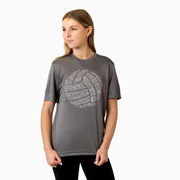 Volleyball Short Sleeve Performance Tee - Volleyball Words