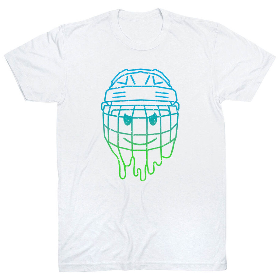  Hockey Short Sleeve T-Shirt - Have An Ice Day Smiley